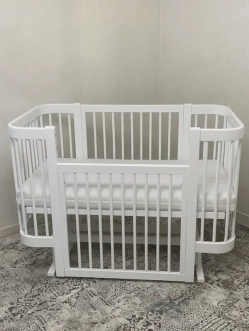 Комплект мебели Babymax Кроватка Миа и комод КМ-2 П-80 Белый - Фото 2