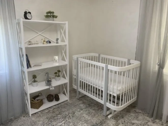 Комплект мебели Babymax Кроватка Миа и комод КМ-2 П-80 Бело-серый - Фото 3