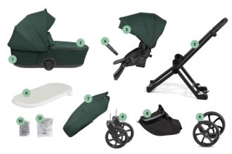 Коляска 2 в 1 TUTIS Mio 3 Plus ESSENTIAL Pacific Green/Темно-зеленый - Фото 7