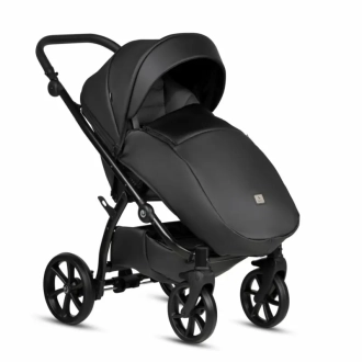 Коляска 2 в 1 TUTIS Uno5+ Leather Jet Black/Черный - Фото 1