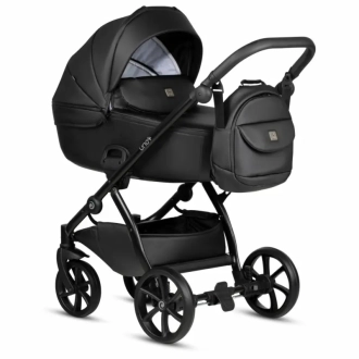 Коляска 2 в 1 TUTIS Uno5+ Leather Jet Black/Черный - Фото 3
