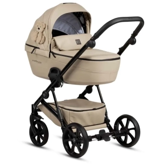Коляска 2 в 1 TUTIS VIVA5+ TEDDY Creamy/Молочный - Фото 3