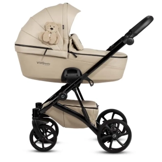 Коляска 2 в 1 TUTIS VIVA5+ TEDDY Creamy/Молочный - Фото 4