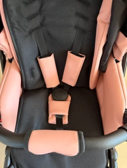 Коляска 2 в 1 Victoria Gold Optima, экокожа Пудра - Фото 6