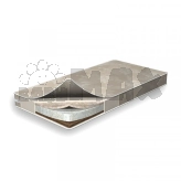 Матрас детский Flitex Len Hollow Coconut Лен, Пенополиуретан, Кокос 120×60×8 см