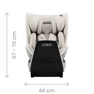 Автокресло 40–125 см Britax Römer SWIVEL-GROW Max Air Linen Grey/Серый - Фото 2