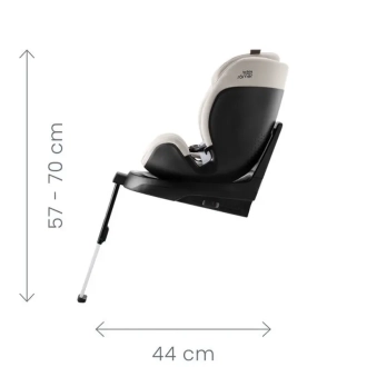 Автокресло 40–125 см Britax Römer SWIVEL-GROW Max Air Onyx Black/Черный - Фото 2