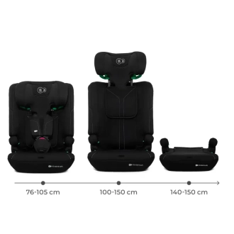Автокресло 76–150 см Kinderkraft i-Comfy i-Size Black/Черный - Фото 1