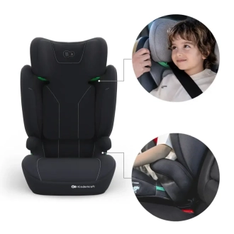 Автокрісло 100–150 см Kinderkraft i-Spark 2 Plus i-Size Black/Чорний - Фото 1