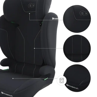 Автокрісло 100–150 см Kinderkraft i-Spark 2 Plus i-Size Black/Чорний - Фото 5
