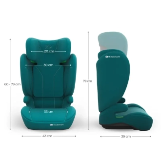 Автокрісло 100–150 см Kinderkraft i-Spark 2 Plus i-Size Green/Зелений - Фото 7