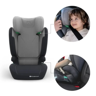 Автокрісло 100–150 см Kinderkraft i-Spark 2 Plus i-Size Grey/Сірий - Фото 1