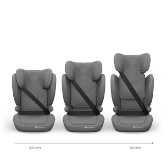 Автокресло 100–150 см Kinderkraft Junior Fix 2 Plus i-Size Grey/Серый - Фото 2