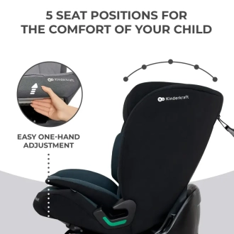 Автокресло 76–150 см Kinderkraft Oneto3 i-Size Graphite Black/Чорный - Фото 4