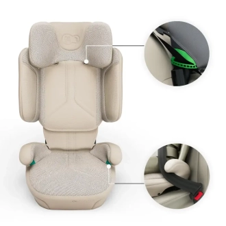 Автокрісло 100–150 см Kinderkraft Xpand 2 PRO i-Size Beige/Бежевий - Фото 1
