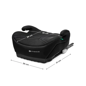 Автокрісло бустер 125–150 см Kinderkraft i-Boost 2 Pro Black/Чорний - Фото 1