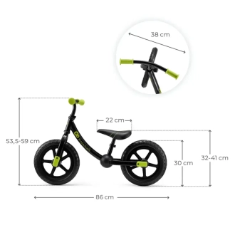 Біговел Kinderkraft 2Way Next Off Road Black/Чорний - Фото 1