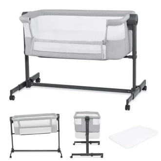 Ліжечко люлька приставне Kinderkraft Nestee Up 2 Light Grey/Сірий - Фото 3