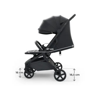 Коляска прогулочная Kinderkraft Nubi 3 Midnight Black/Черный - Фото 2
