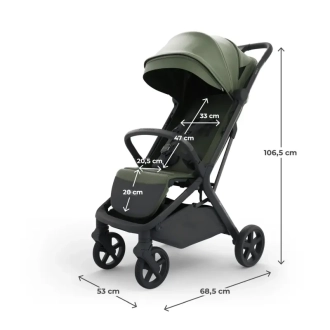 Коляска прогулочная Kinderkraft Nubi 3 Mystic Green/Зеленый - Фото 2