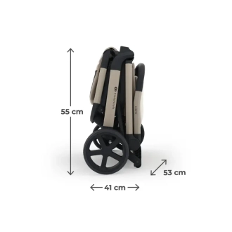 Коляска прогулочная Kinderkraft Nubi 3 Sand Beige/Бежевый - Фото 6