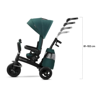Велосипед трехколесный Kinderkraft Easytwist Midnight Green/Зеленый - Фото 1