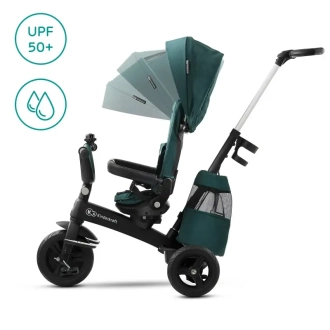 Велосипед трехколесный Kinderkraft Easytwist Midnight Green/Зеленый - Фото 5