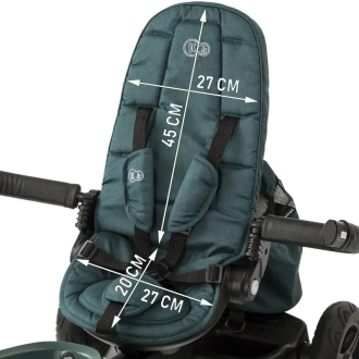 Велосипед триколісний Kinderkraft Easytwist Platinum Grey/Сірий - Фото 3
