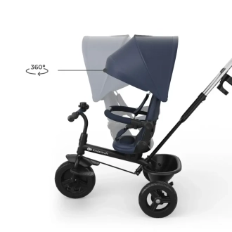 Велосипед триколісний Kinderkraft Aston 2 Plus Navy/Синій - Фото 1
