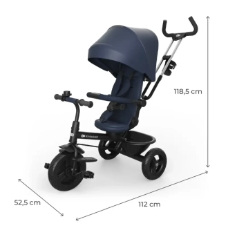 Велосипед триколісний Kinderkraft Aston 2 Plus Navy/Синій - Фото 7