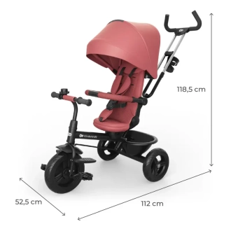 Велосипед триколісний Kinderkraft Aston 2 Plus Pink/Рожевий - Фото 2