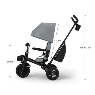 Велосипед триколісний Kinderkraft Aveo 2 Plus Grey/Сірий - Фото 3