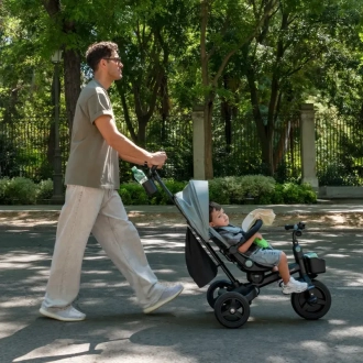 Велосипед триколісний Kinderkraft Aveo 2 Plus Grey/Сірий - Фото 4