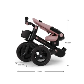 Велосипед триколісний Kinderkraft Aveo 2 Plus Pink/Рожевий - Фото 3