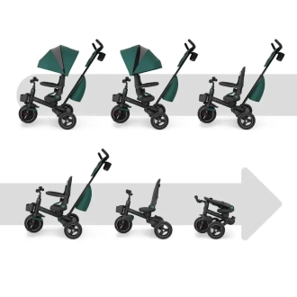 Велосипед триколісний Kinderkraft Spinstep 2 Plus Green/Зелений - Фото 2