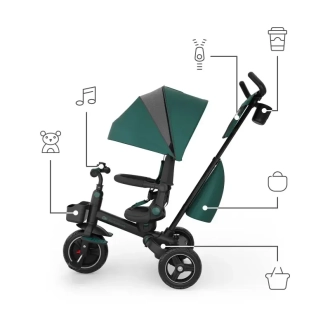 Велосипед триколісний Kinderkraft Spinstep 2 Plus Green/Зелений - Фото 3