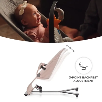 Шезлонг гойдалка Kinderkraft Mimi Beige/Бежевий - Фото 4