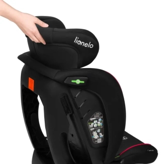 Автокрісло 40–150 см Lionelo Aart i-Size Black Carbon Red/Червоно-чорний - Фото 5