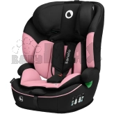 Автокрісло 76–150 см Lionelo Levi Fix i-Size Pink Baby/Чорно-рожевий