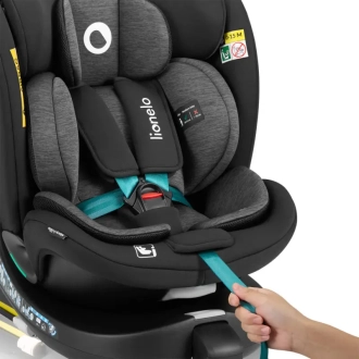 Автокрісло 40–150 см Lionelo Navy i-Size Black Turquoise/Чорно-бірюзовий - Фото 3