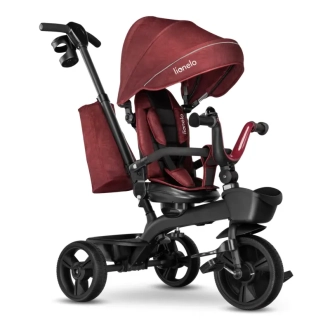 Велосипед триколісний Lionelo Kori Burgundy Red/Бордовий - Фото 1