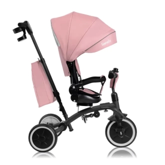 Велосипед триколісний Lionelo Tris Plus Pink Rose/Рожевий - Фото 2