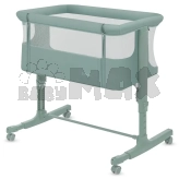 Ліжечко приставне 3 в 1 Lionelo Aurora Green Sage/Зелений