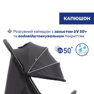 Коляска прогулянкова Chicco Goody XPlus Чорний - Фото 6