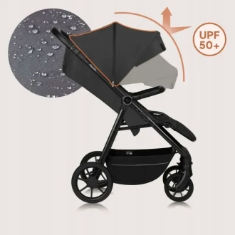 Коляска прогулянкова Lionelo Mira Grey Graphite/Графітовий - Фото 4