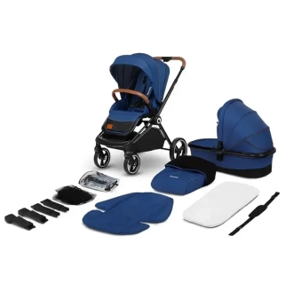 Коляска 2 в 1 Lionelo Mika Blue Navy/Синий - Фото 4