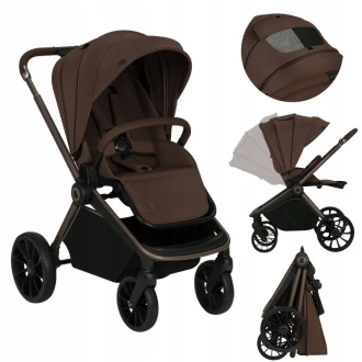 Коляска 2 в 1 Lionelo Mika Plus Mocha Mousse/Коричневый - Фото 2