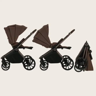 Коляска 2 в 1 Lionelo Mika Plus Mocha Mousse/Коричневый - Фото 3