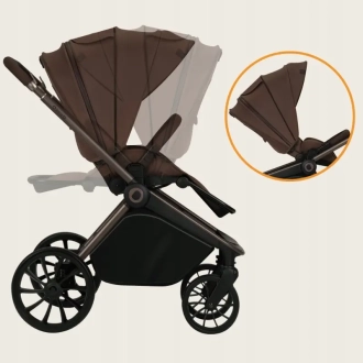 Коляска 2 в 1 Lionelo Mika Plus Mocha Mousse/Коричневый - Фото 4