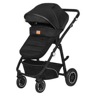 Коляска 3 в 1 Lionelo Bianka Black Onyx/Черный - Фото 1